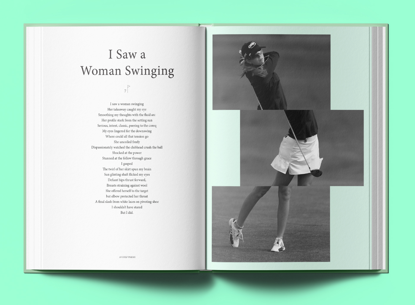 Ronald Colby: 18 Golf Poems: I Saw a Woman Swinging